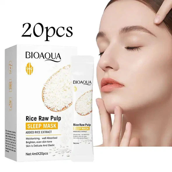 Bioaqua Rice Raw Pulp Brightening Sleeping Mask